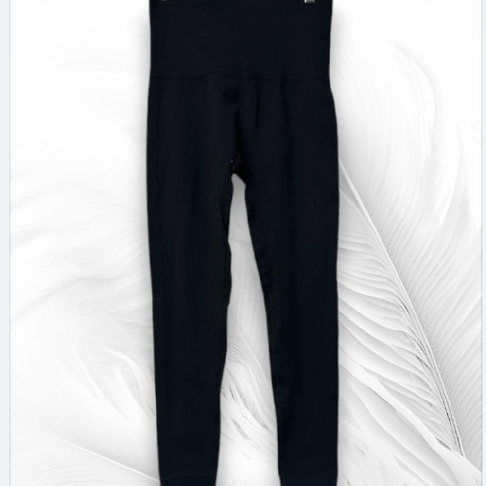 Black High Waist Seamless Compression Leggings